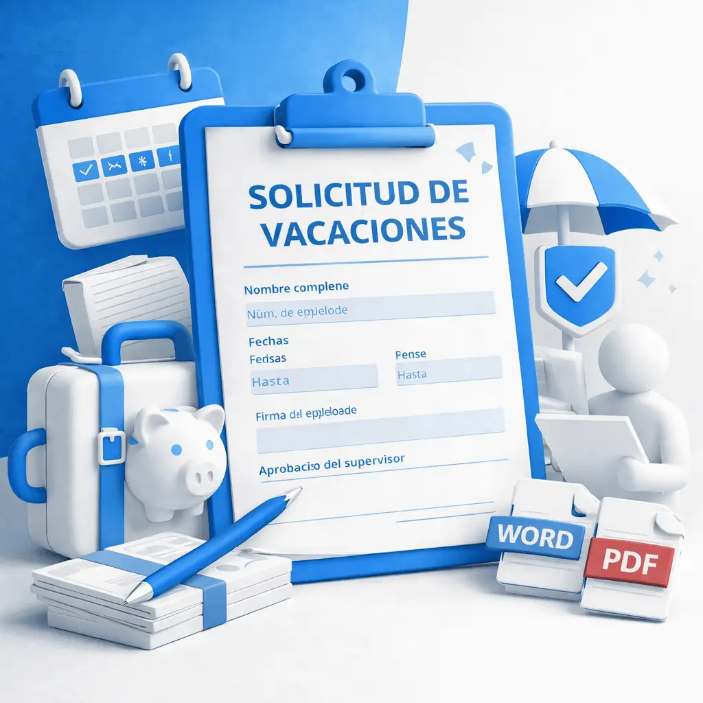 modelo solicitud de vacaciones